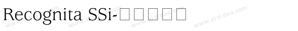 Recognita SSi字体转换